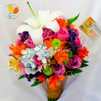 Ramo primaveral redondo