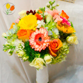 Ramo redondo atado primaveral